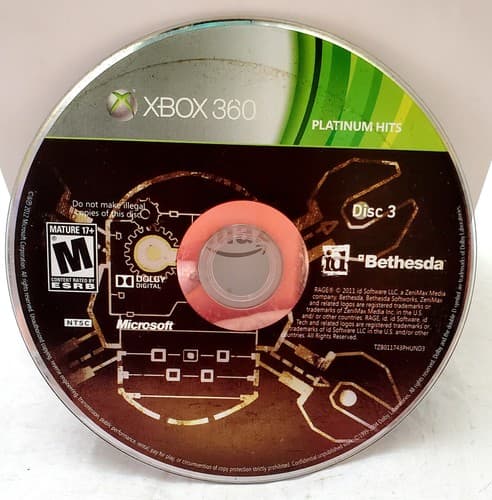 Rage Platinum Hits Microsoft Xbox 360 Replacement Disc 3 Only - Image 1