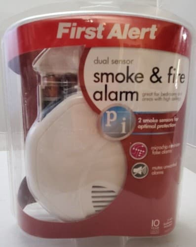 First Alert Dual-Sensor Smoke and Fire Alarm Battery Powered Frustrat - Image 1