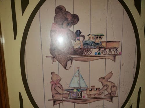 Vintage Original Gilt Framed Signed Watercolor Painting B. Sienkiewicz - Thumbnail 3