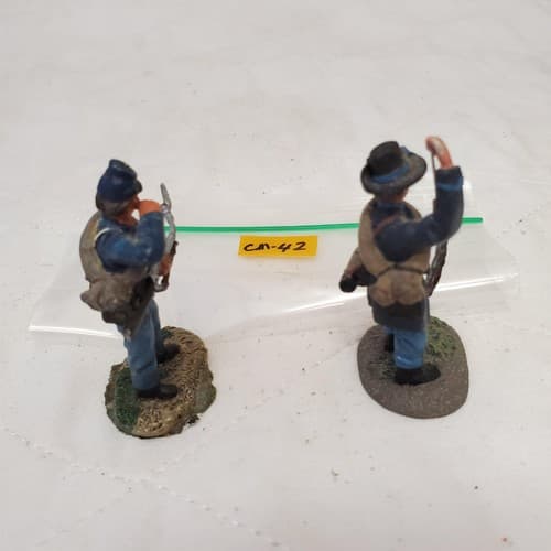Lot of 2 Hand Painted Metal Toy Soldier CM-42 - Thumbnail 5
