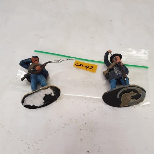 Lot of 2 Hand Painted Metal Toy Soldier CM-42 - Thumbnail 7