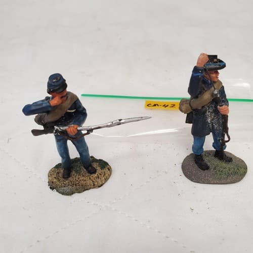 Lot of 2 Hand Painted Metal Toy Soldier CM-42 - Thumbnail 6