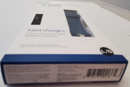 New Fitbit Charge 2 Classic Accessory Band Bracelet Authentic Fitbit Blue Large - Thumbnail 3