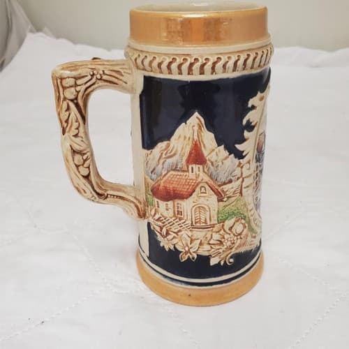 German Rothenburg Hand-painted Beer Stein - Thumbnail 2