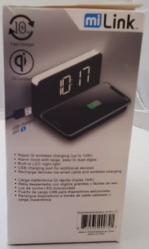 Mi-link Wireless Charger and LED Alarm Clock - Thumbnail 2