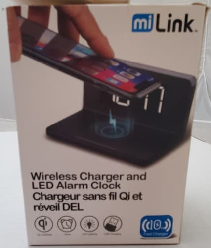 Mi-link Wireless Charger and LED Alarm Clock - Thumbnail 3