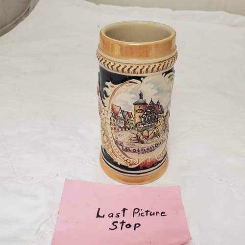 German Rothenburg Hand-painted Beer Stein - Thumbnail 7
