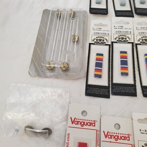 Lot of Assorted Military Ribbon Bars and Pins - Thumbnail 2