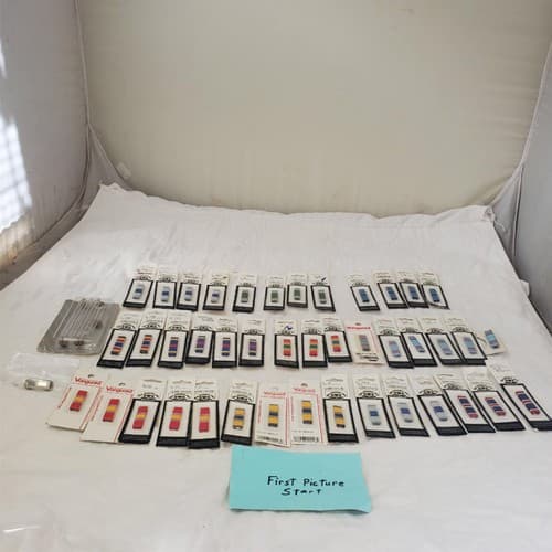 Lot of Assorted Military Ribbon Bars and Pins - Image 1