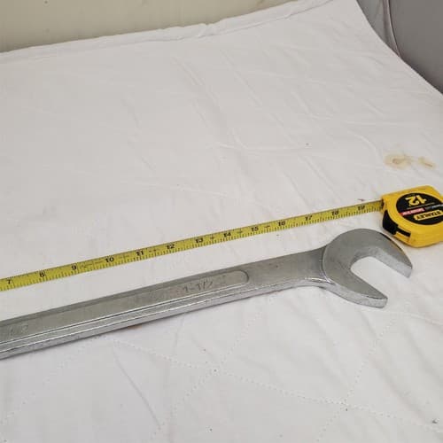 Pittsburgh 1-1/2" 19.5Inch Long Angled Head Open End Wrench AB-10 - Thumbnail 8