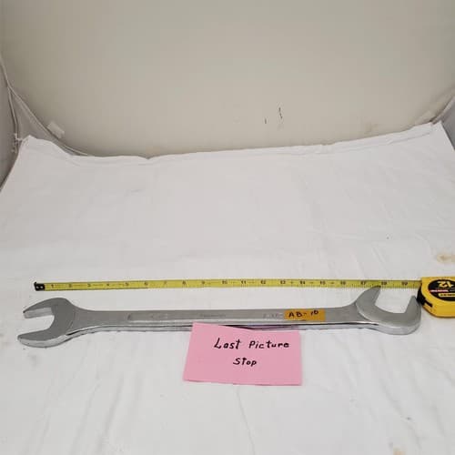 Pittsburgh 1-1/2" 19.5Inch Long Angled Head Open End Wrench AB-10 - Thumbnail 9