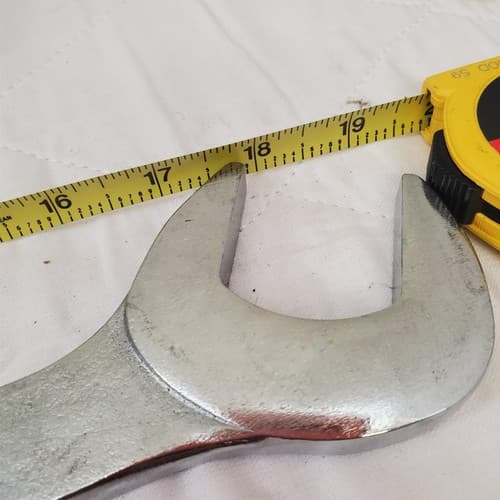 Pittsburgh 1-1/2" 19.5Inch Long Angled Head Open End Wrench AB-10 - Thumbnail 3