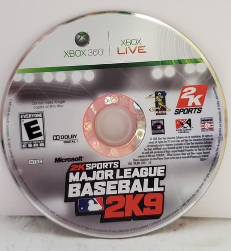 2K Sports Major League Baseball 2K9 Xbox 360 Game Disc Only - Image 1