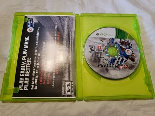 Madden NFL 13 (Microsoft Xbox 360, 2012) NFL Players EA Sports Game Disc - Thumbnail 2