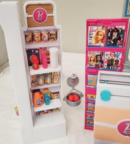 Mattel Barbie Doll Grocery Store Supermarket Playset - Thumbnail 2