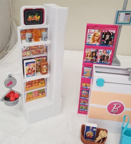 Mattel Barbie Doll Grocery Store Supermarket Playset - Thumbnail 6