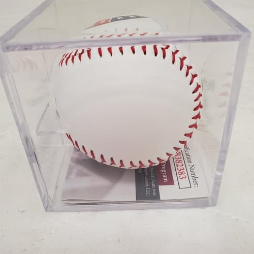 Jose Canseco Autographed Official Major League Baseball with Display Case - Thumbnail 4