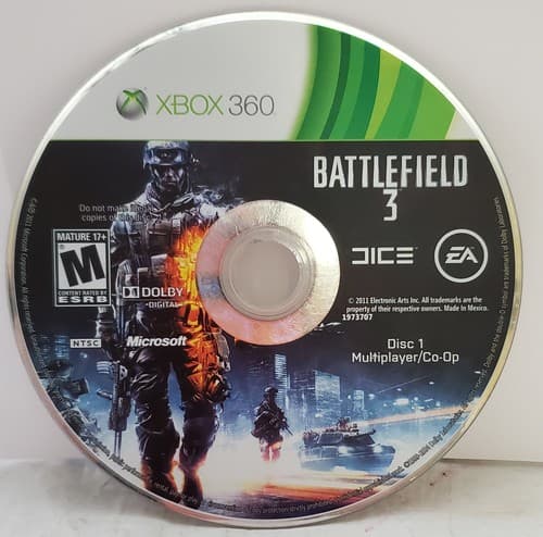 Battlefield 3 Disc 1 Only Xbox 360 Video Game Disc Only - Image 1