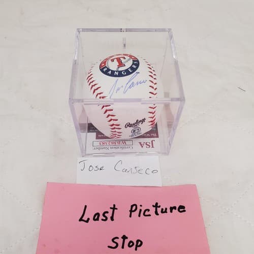 Jose Canseco Autographed Official Major League Baseball with Display Case - Thumbnail 11