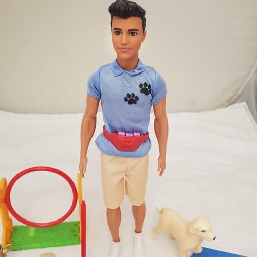 2019 Mattel Barbie Doll You Can Be Anything Dog Trainer Playset - Thumbnail 2