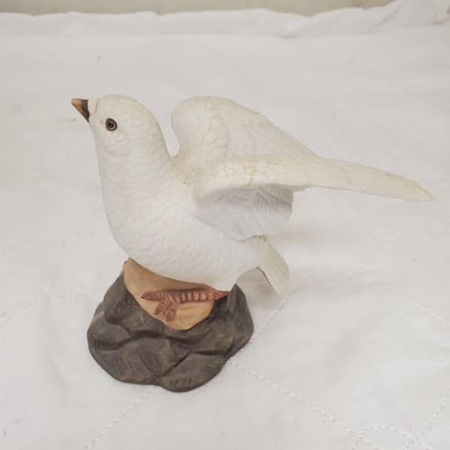 White Dove Ceramic Porcelain Figurine #2 - Thumbnail 3