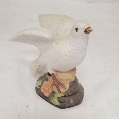 White Dove Ceramic Porcelain Figurine #2 - Thumbnail 4