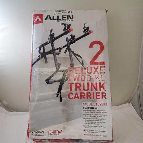 Allen Sports 102DN Deluxe Two Bike Trunk Carrier - Thumbnail 3