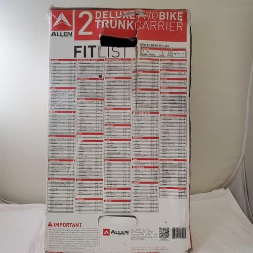 Allen Sports 102DN Deluxe Two Bike Trunk Carrier - Thumbnail 4