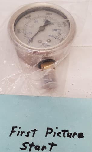 Liquid Filled 5000 PSI Stainless Steel Pressure Gauge - Image 1