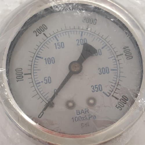 Liquid Filled 5000 PSI Stainless Steel Pressure Gauge - Thumbnail 5