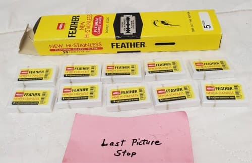 Feather Hi-Stainless Platinum Coated Double Edge Razor Blades - Thumbnail 7
