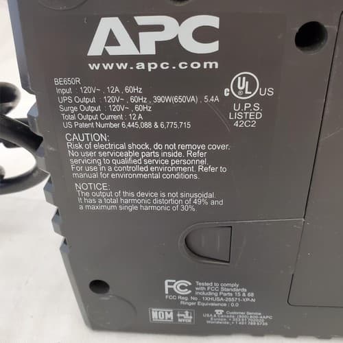 APC Back-UPS ES 650 Surge Protector NO BATTERY INCLUDED #19 - Thumbnail 7