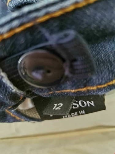 Hudson Boy's Size 12 Skinny Jeans Blue Solid Cotton Blend - Thumbnail 3