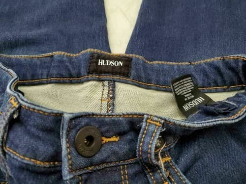 Hudson Boy's Size 12 Skinny Jeans Blue Solid Cotton Blend - Thumbnail 2