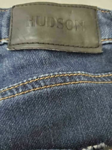 Hudson Boy's Size 12 Skinny Jeans Blue Solid Cotton Blend - Thumbnail 5