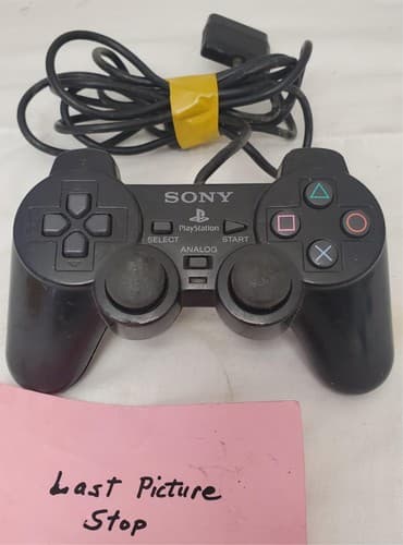 Sony PlayStation 2 SCPH10010 Black Dualshock Analog Controller - Thumbnail 9