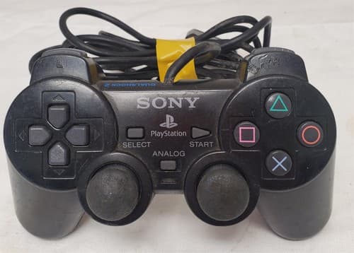 Sony PlayStation 2 SCPH10010 Black Dualshock Analog Controller - Thumbnail 8