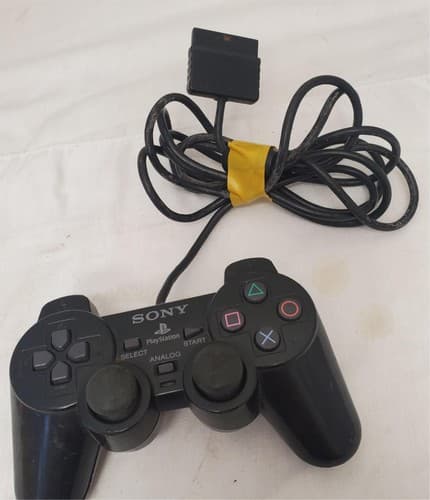 Sony PlayStation 2 SCPH10010 Black Dualshock Analog Controller - Thumbnail 3