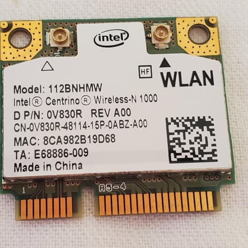 Intel WiFi Link 1000 Mini PCI Express Wireless-N Card 112BNHMW 300Mbps - Thumbnail 2