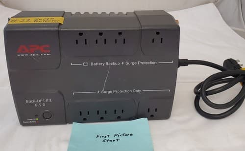 APC Back-UPS ES 650 BE650R Surge Protector NO BATTERY INCLUDED #22 - Image 1