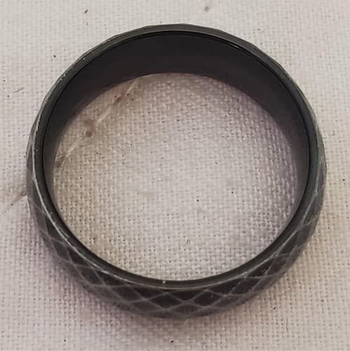 Crosshatch Pattern Tungsten Ring - Thumbnail 3