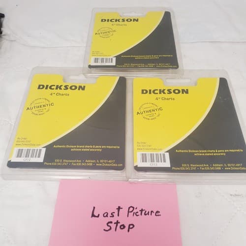 Lot of 3 Dickson 4 Inch Day Time Charts - Thumbnail 5