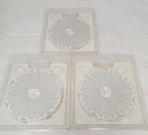 Lot of 3 Dickson 4 Inch Day Time Charts - Thumbnail 4