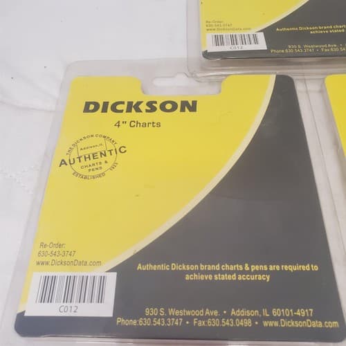Lot of 3 Dickson 4 Inch Day Time Charts - Thumbnail 2