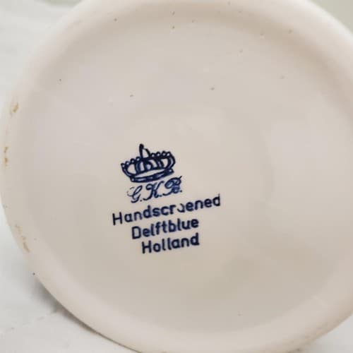 Heineken Delft Blue Holland Hand Painted Ceramic Beer Mug Stein - Thumbnail 8