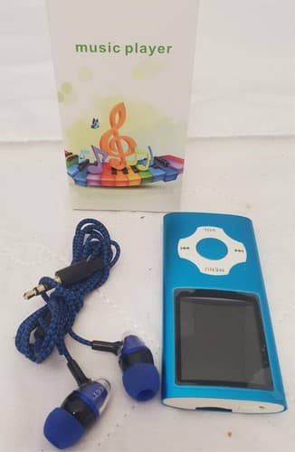 MP3/MP4 Blue Music Player with FM Radio Voice Record & Reet Handsfree - Thumbnail 4