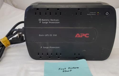 APC Back-UPS ES 550 Surge Protector NO BATTERY INCLUDED #20 - Image 1