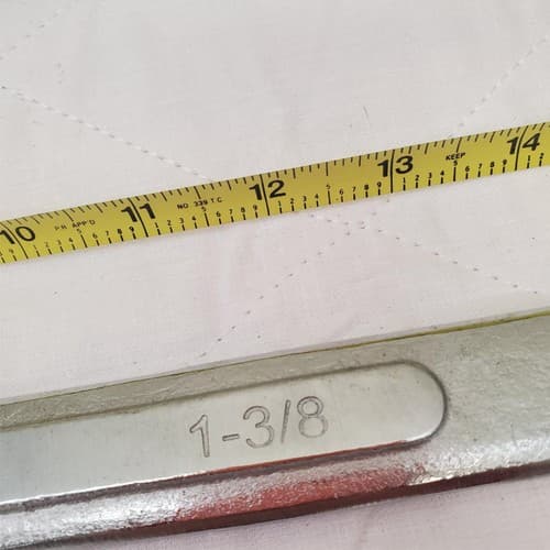 Pittsburgh 1-3/8" 18.5Inch Long Angled Head Open End Wrench AB-12 - Thumbnail 3