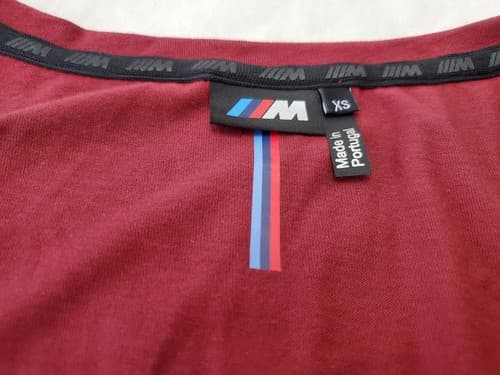 Women's BMW IIIM Stylish Red Short Sleeves Scoop Neck Size XSmall T-shirt - Thumbnail 3