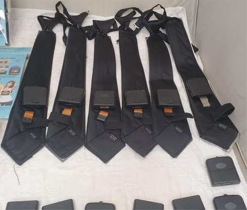 Lot of 11 Cybwear Electro-Luminescent Panel & Sound Activated flashing LED Ties - Thumbnail 9